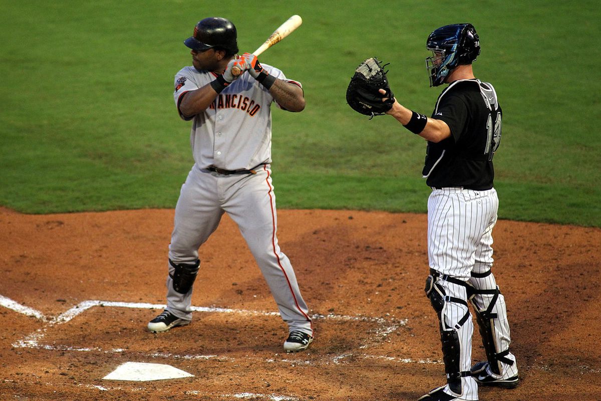 A panda is intentionally put on base in 2011.
