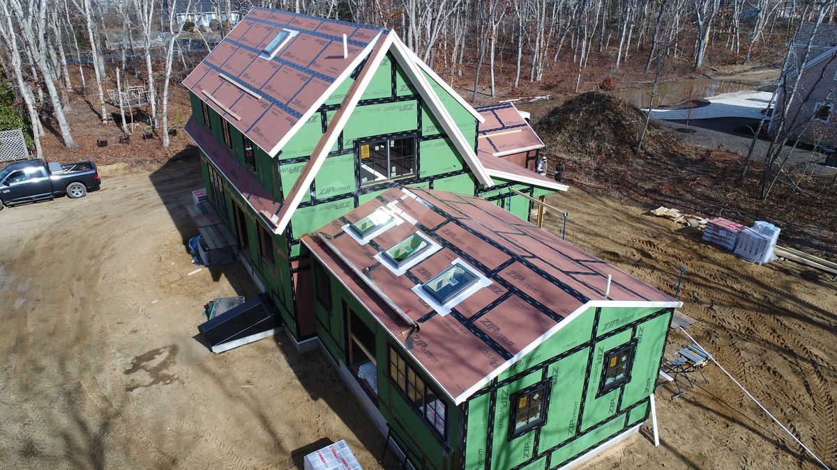 Overhead view of TOH 2020 Idea House on the Cape