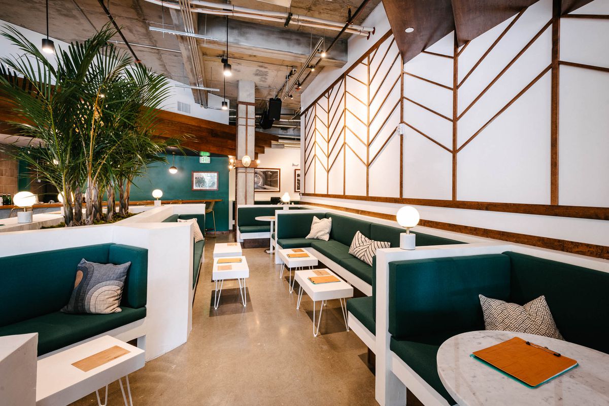 Miami Art Deco–inspired bar interior