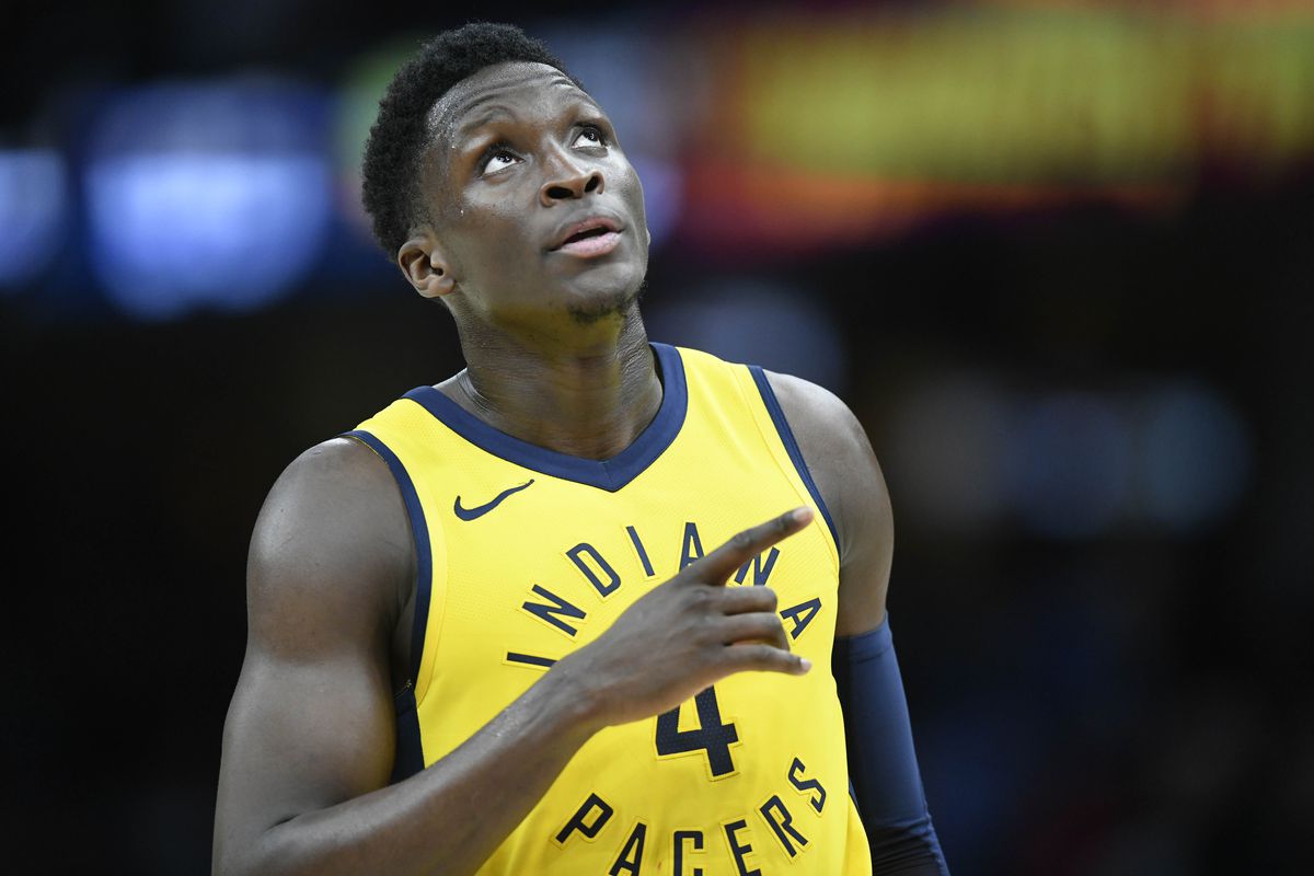 USA; Indiana Pacers guard Victor Oladipo (4)