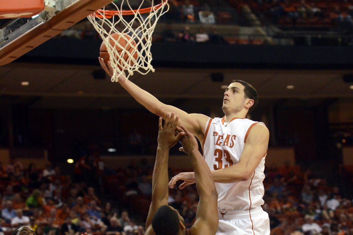 Texas took the ball to the hoop against Baylor.