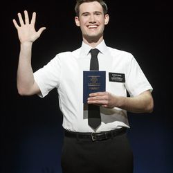 Ryan Bondy as Elder Price in "The Book of Mormon Musical."