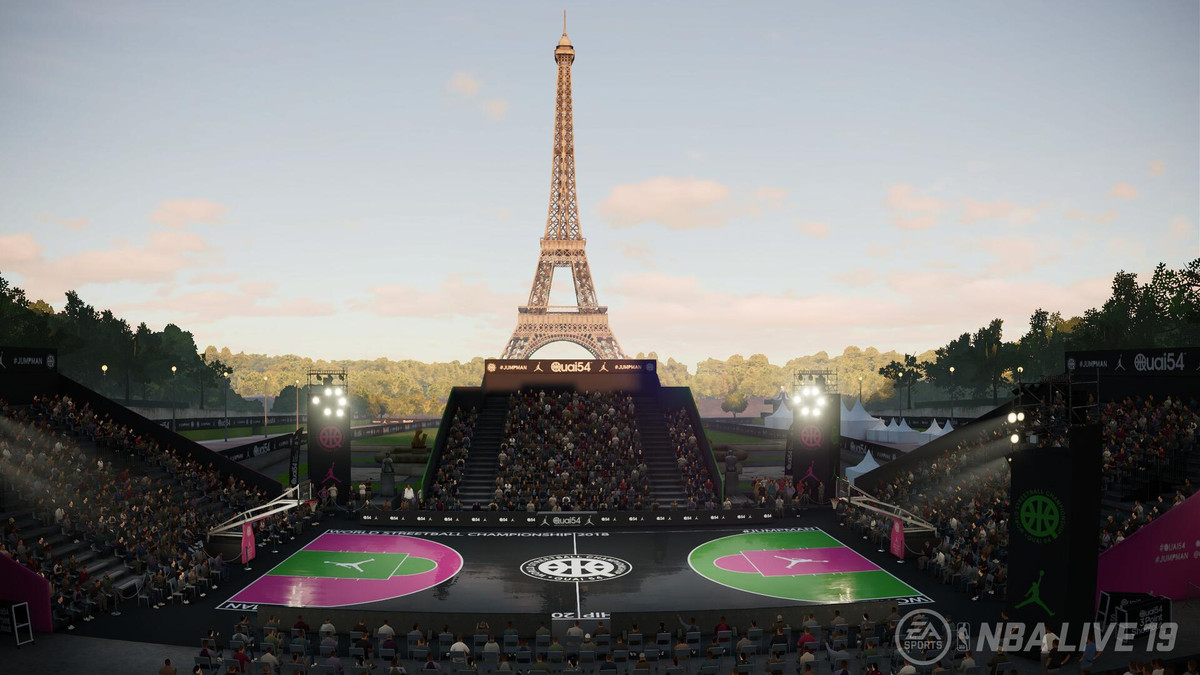 NBA Live 19 - Paris court in The Streets: World Tour