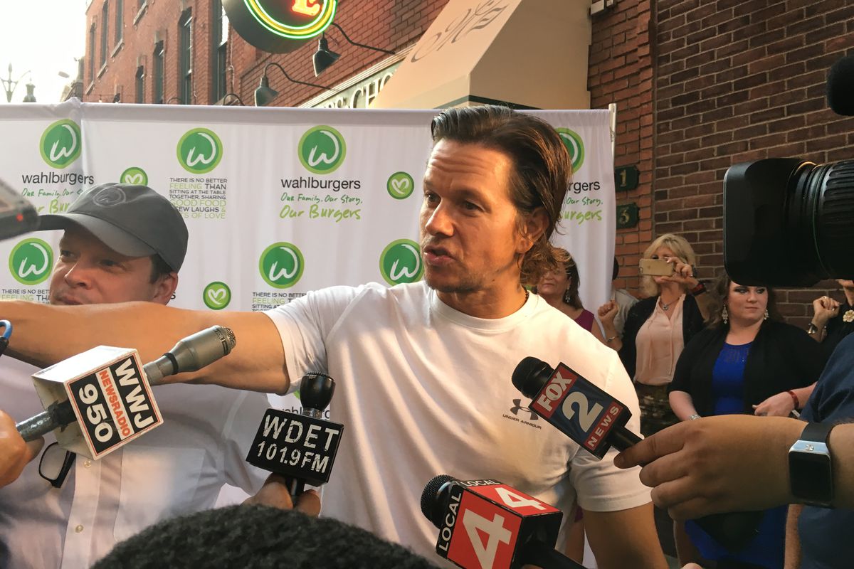 Mark Wahlberg next to chef Paul Wahlberg. 