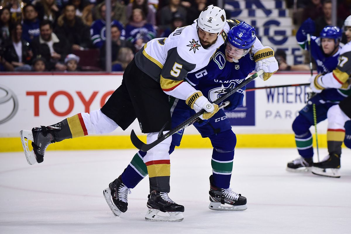 NHL: Vegas Golden Knights at Vancouver Canucks