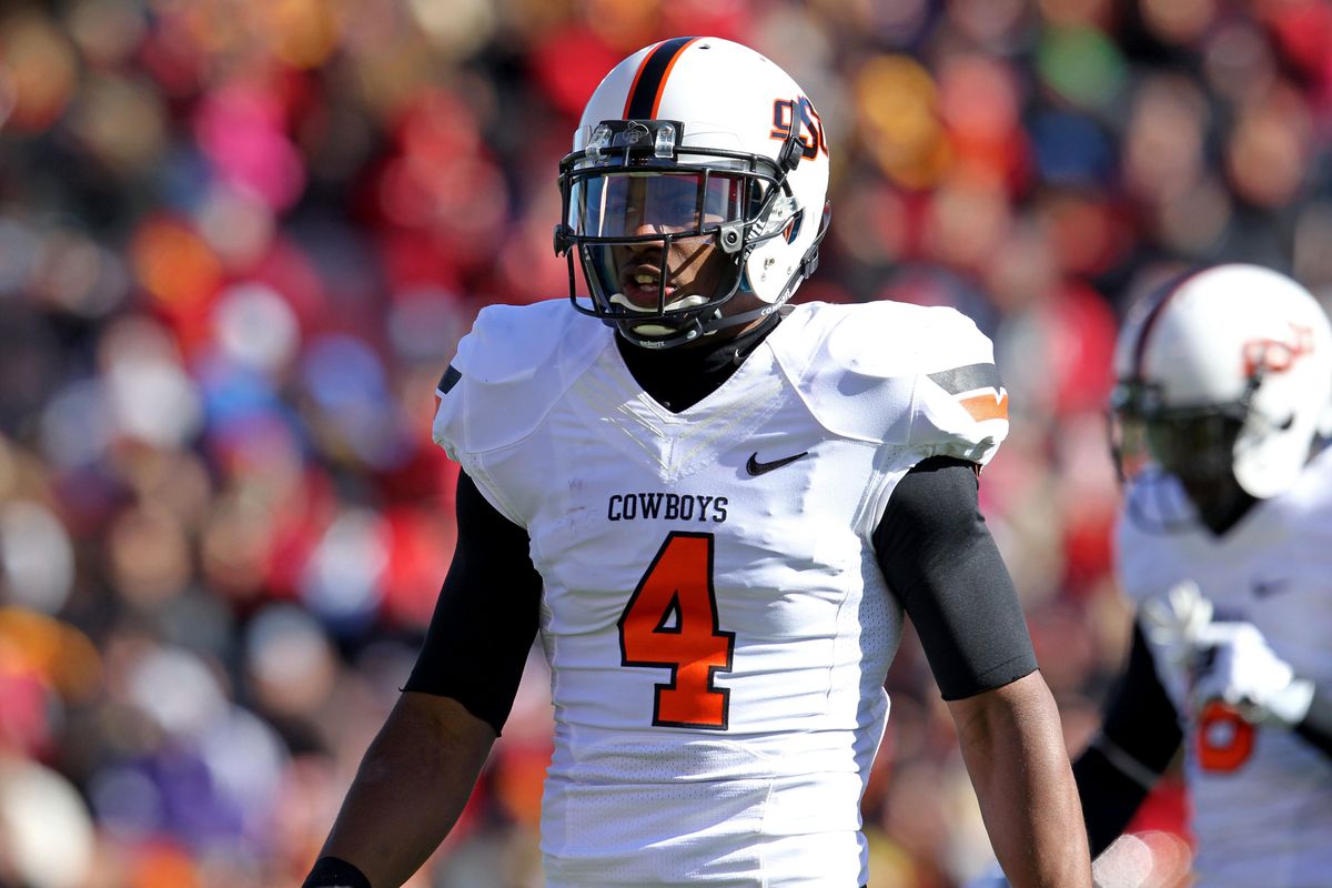 Oklahoma State corner Justin Gilbert impressed during the NFL Scouting Combine