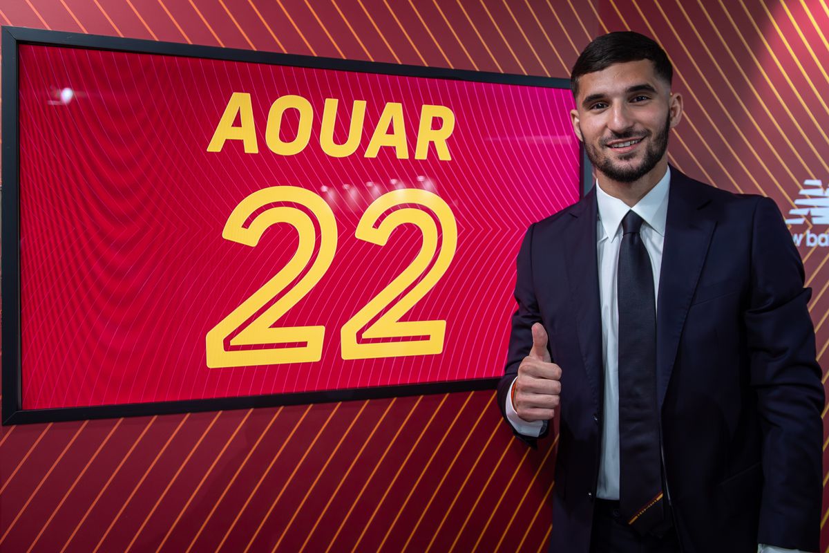AS Roma Unveil New Signing Houssem Aouar