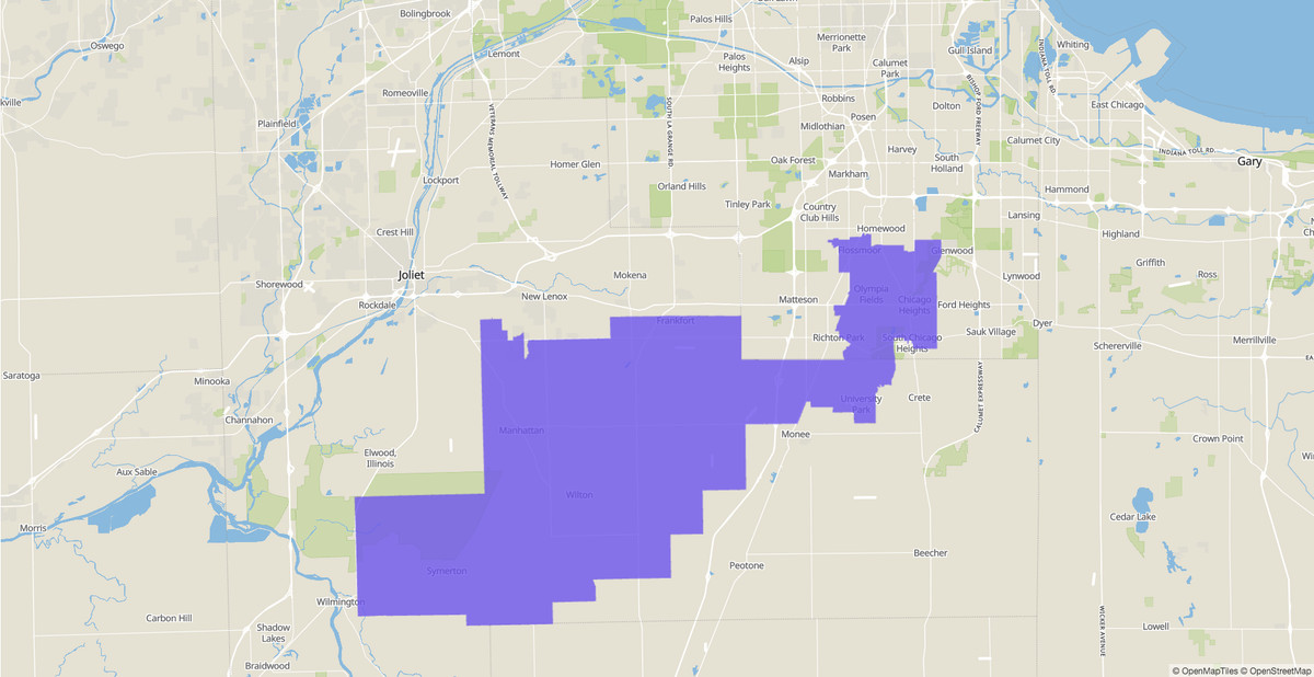 Illinois House 80th District map.