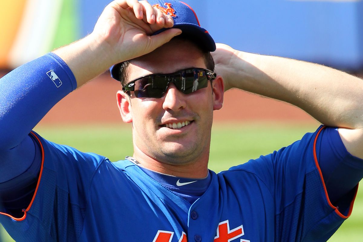 July 24, 2012; New York, NY, USA; New York Mets rookie pitcher Matt Harvey (33) during warmups before a game against the Washington Nationals at Citi Field.