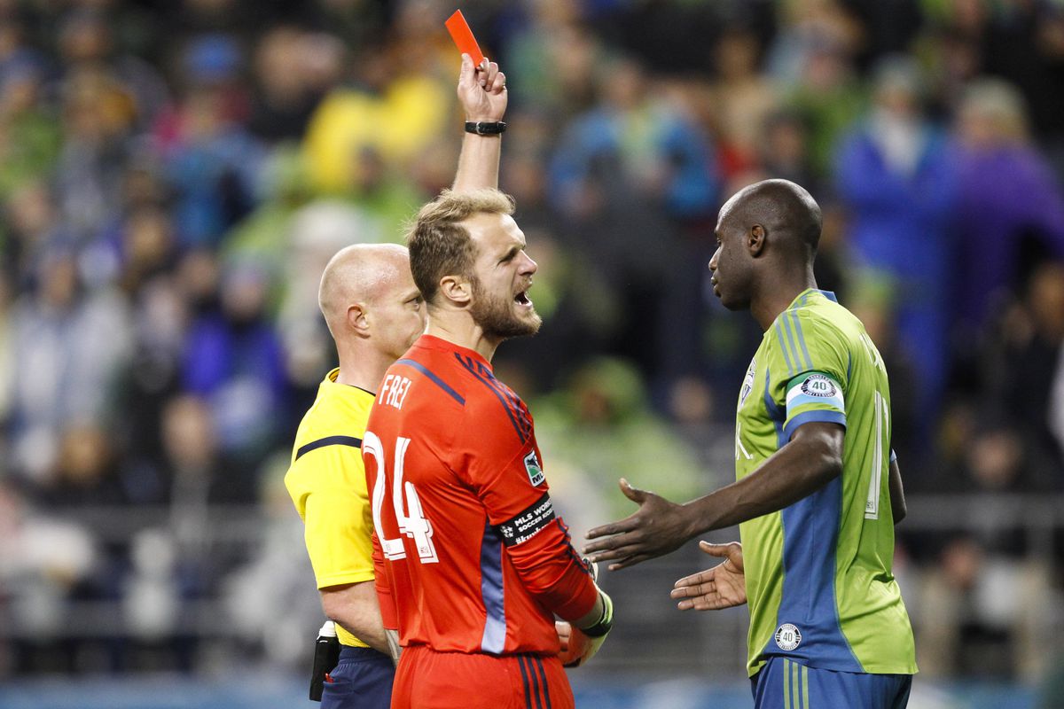 Finally a colorblind Djimi Traore receives his green card.