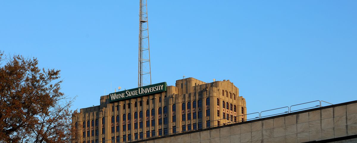 DETROIT - OCTOBER 13: The Maccabees Building (Wayne Tower) at Wayne State University in Detroit, Michigan on October 13, 2017. (Photo By Raymond Boyd/Getty Images).
