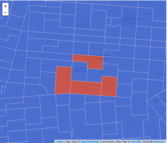 Crown Heights block-by-block voting map