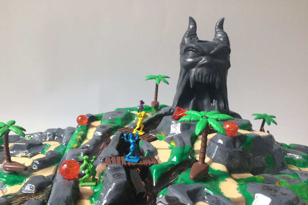 Fireball Island - close-up of board with gaping maw