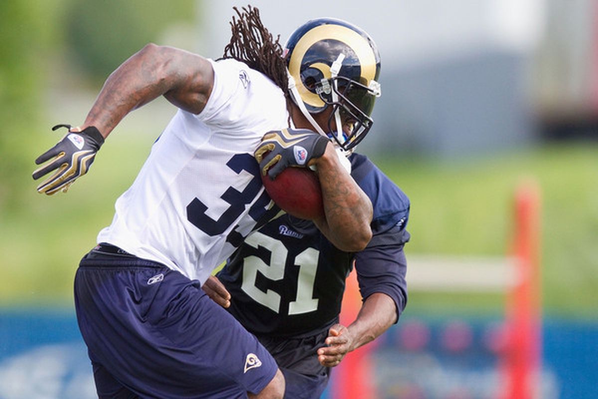 Steven Jackson is healthy and in fine form for training camp. 