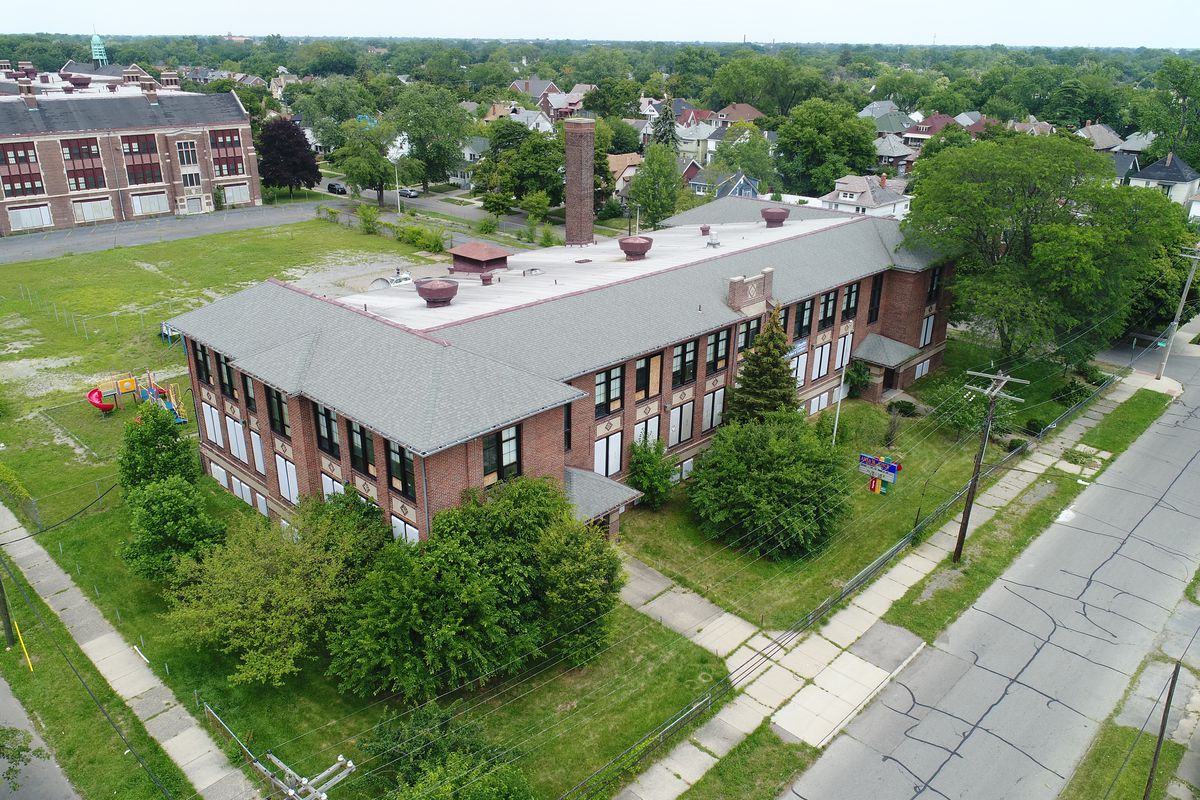 The former Anna M. Joyce Elementary School has sat vacant since it was closed by the district in 2009. A charter school has been blocked from buying it.