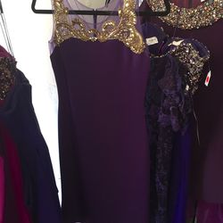 Short purple dress, $300