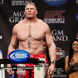 Brock Lesnar at UFC 116 weigh-ins