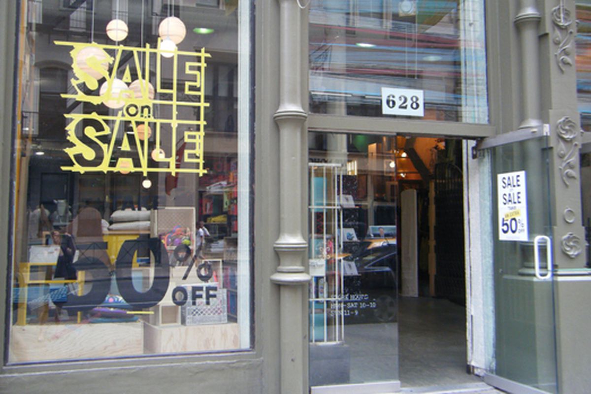 At Urban Outfitters on Broadway, the sale is itself on sale