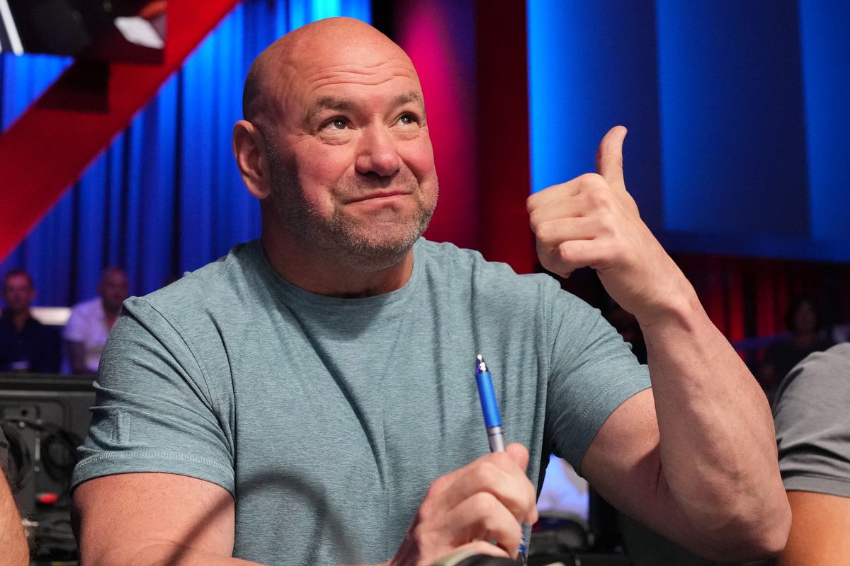 UFC president Dana White during a recent Contender Series event at the APEX. 