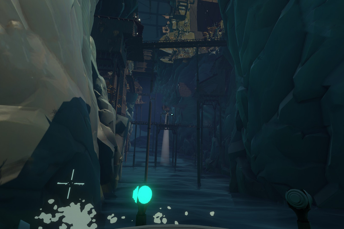 The entrance to the Hidden Gorge in Outer Wilds: Echo of the Eye