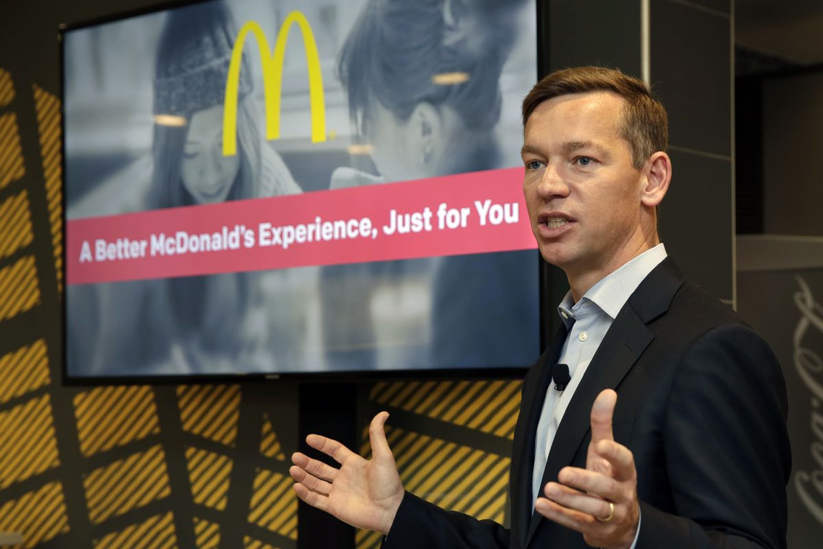 McDonald’s CEO Chris Kempczinski, shown in 2016, when he was the incoming president of McDonald’s USA.