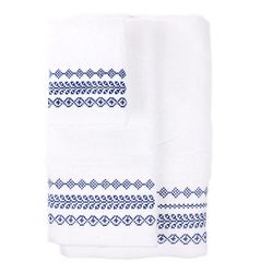 Six-piece <a href="http://fab.com/product/6-piece-towel-set-white-blue-130054/?pref[]=attr|fab-outlet&ref=browse&pos=12">white-and-blue towel set</a> by Fab, $29.