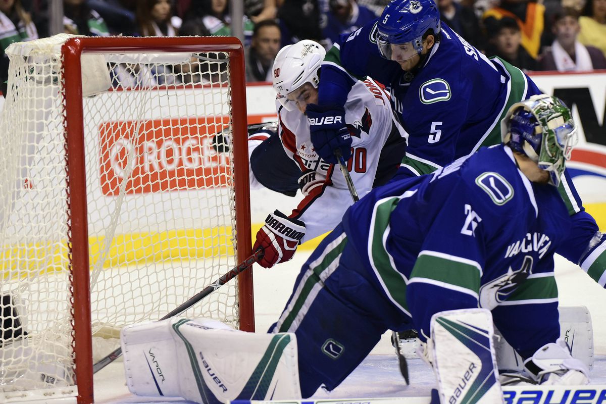NHL: Washington Capitals at Vancouver Canucks