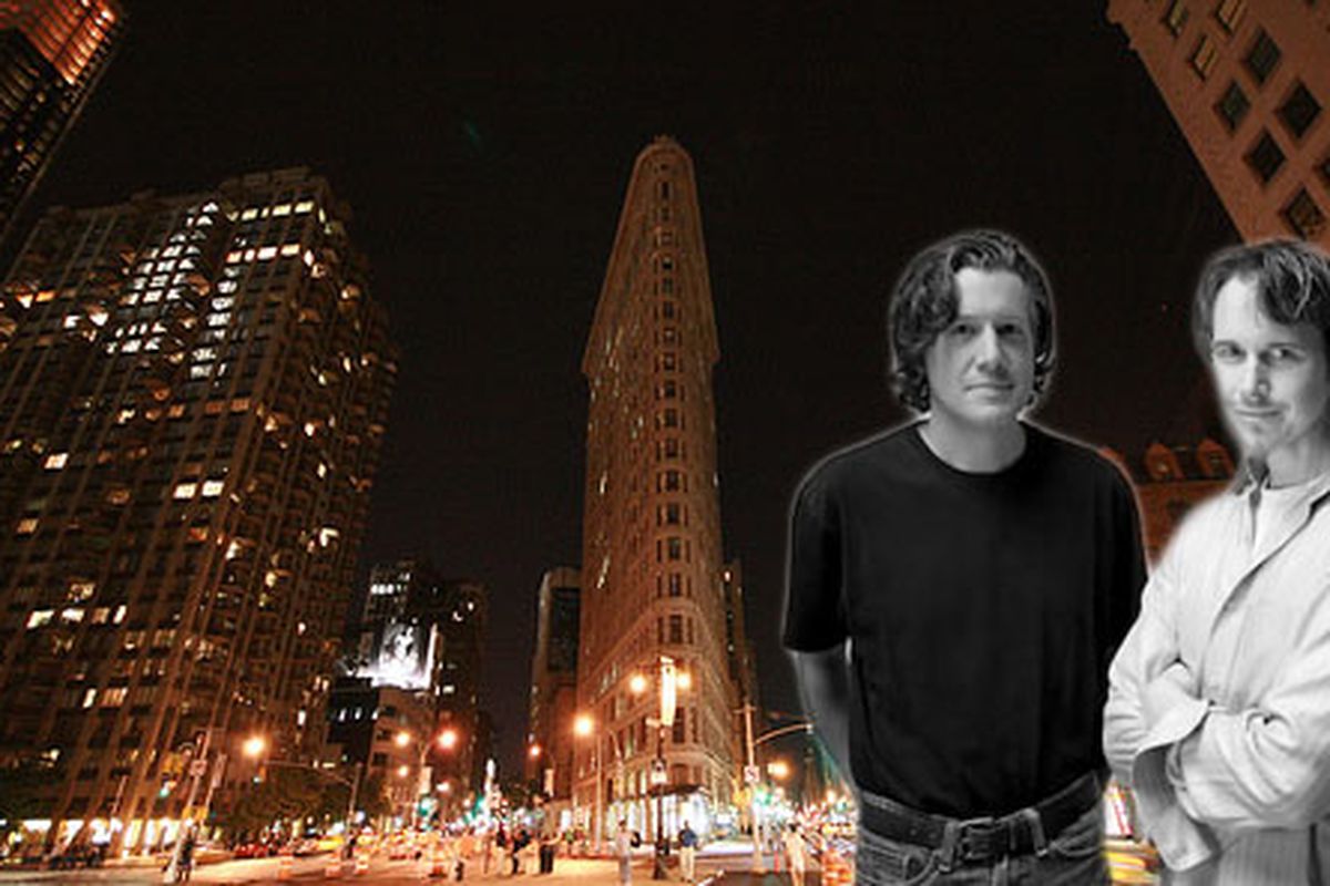 The Flatiron Building, New York; Nick Kokonas and Grant Achatz. 