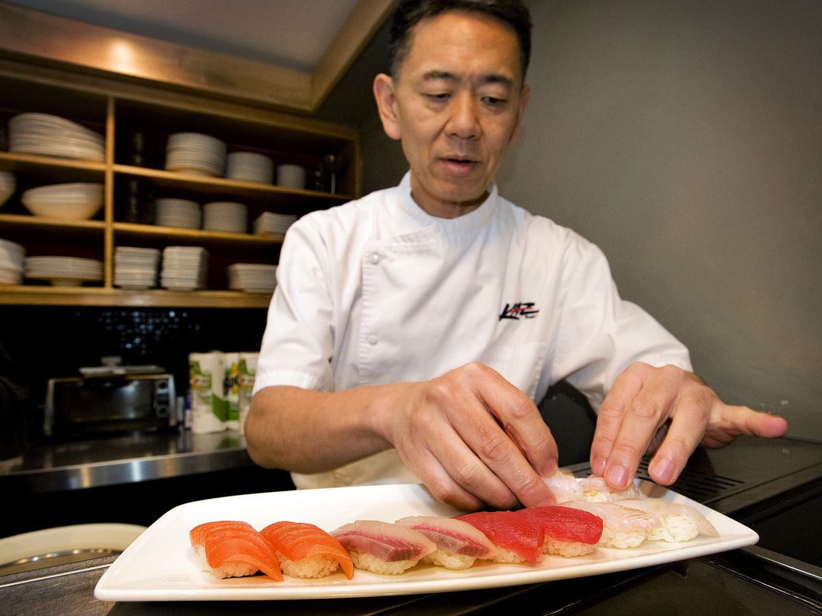 Kaz Okochi, owner and chef at Kaz Sushi Bistro in Washington, DC.