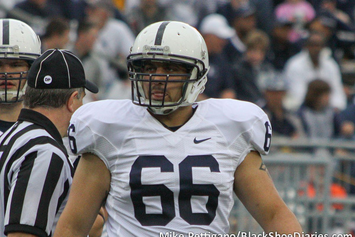 Angelo Mangiro at the 2012 Blue-White Game. (via <a href="http://www.flickr.com/photos/mikepettigano/6959158696/">Mike Pettigano</a>)