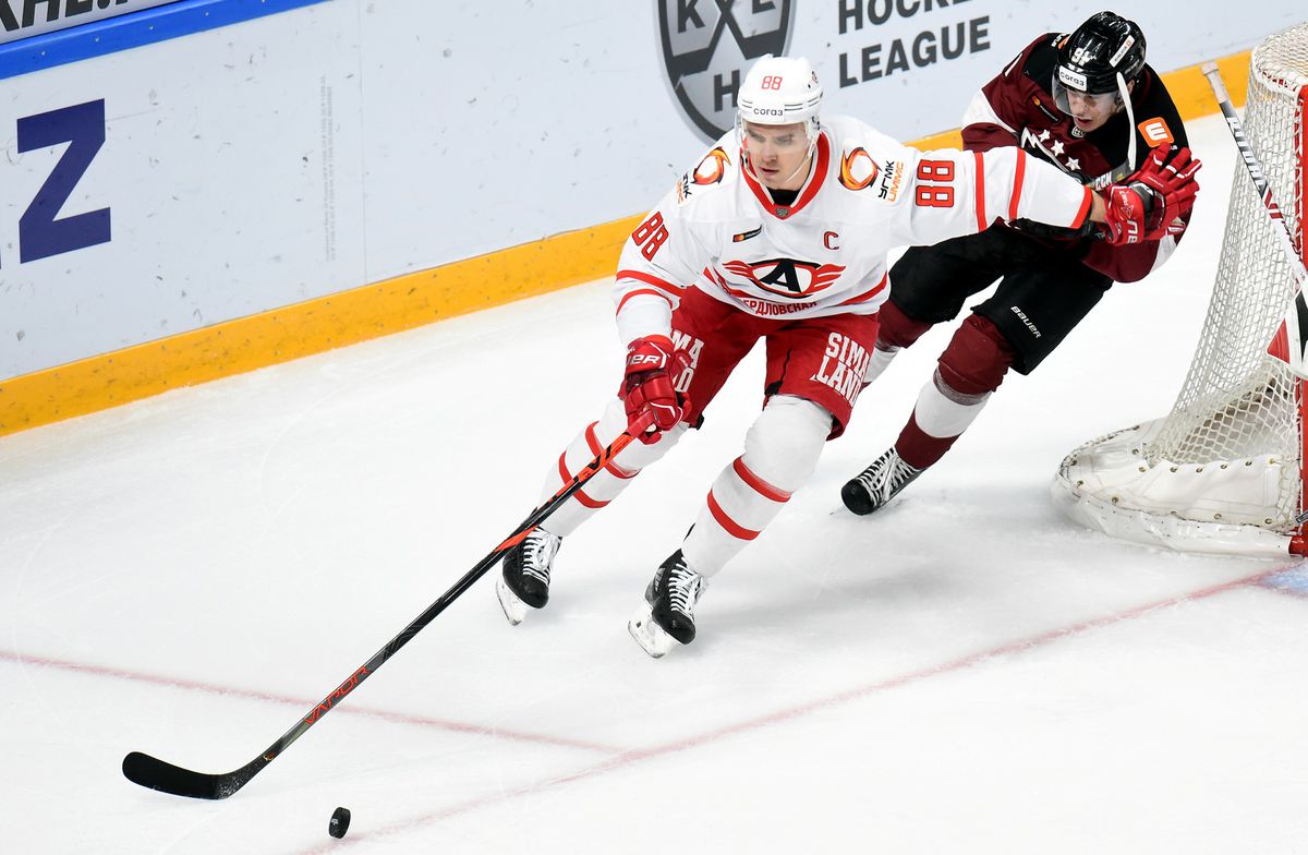 (SP) LATVIA-RIGA-ICE HOCKEY-KHL-DINAMO RIGA VS AVTOMOBILIST EKATERINBURG
