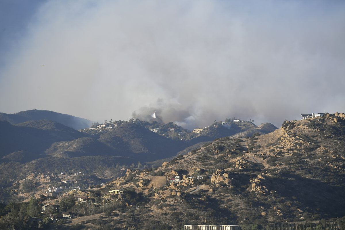 Fast-Spreading Hill Fire Forces Evacuations In California’s Ventura County