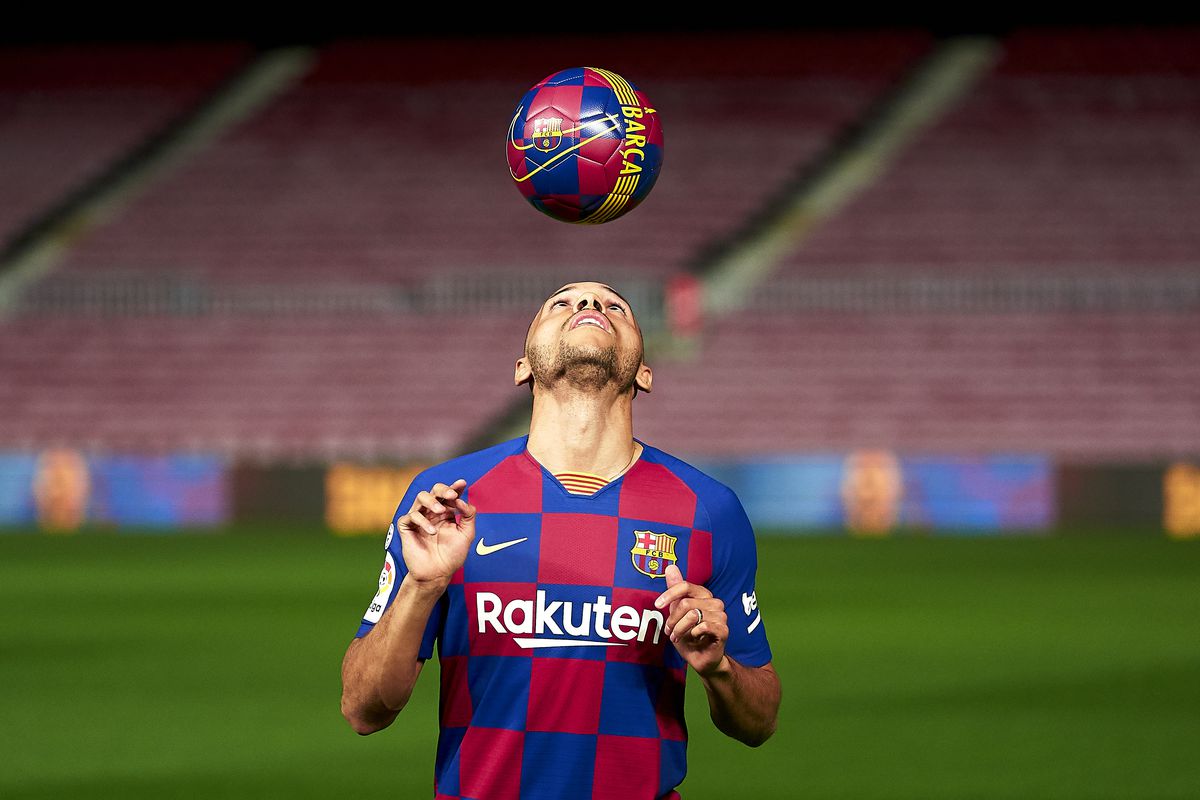 FC Barcelona Unveil New Signing Martin Braithwaite