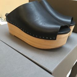 Rick Owens clog sandal, size 38.5, $367.70 (from $1,289)