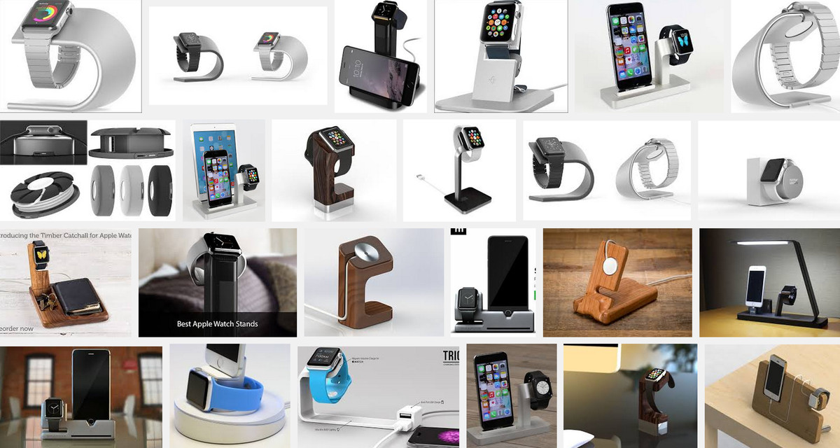 Google image search result for "apple watch charging stand"