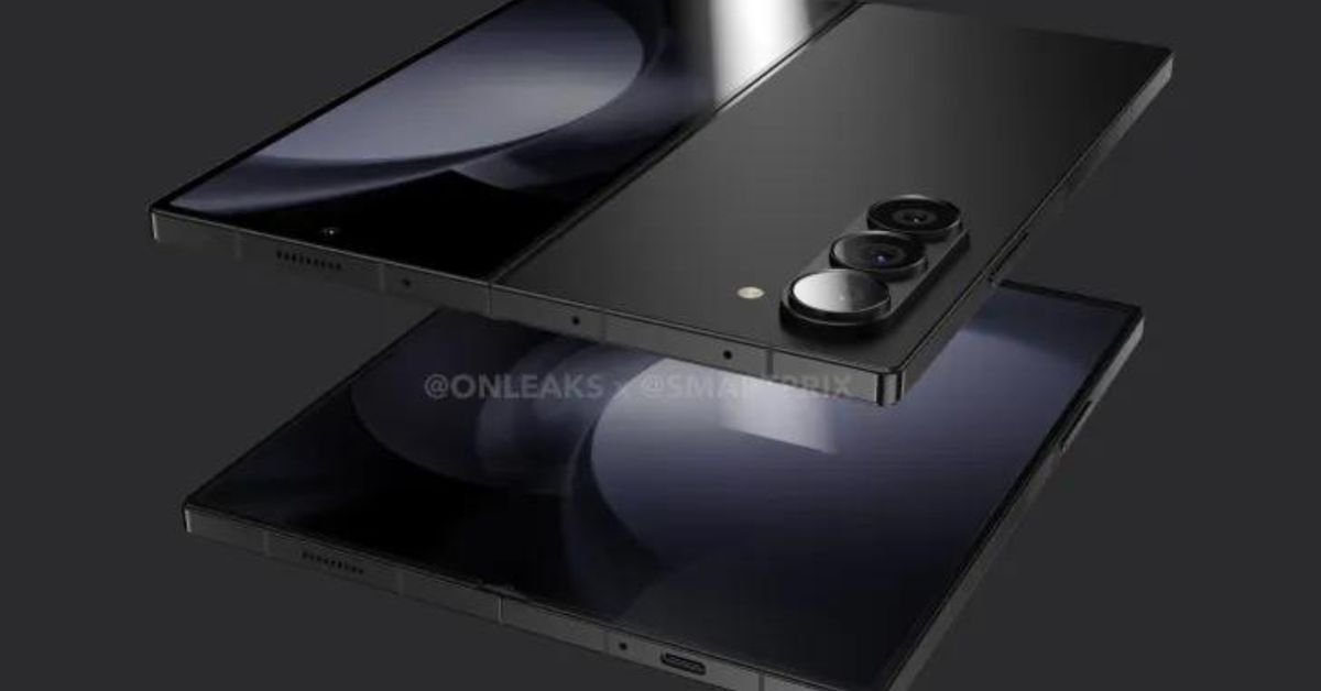Renders of Samsung Galaxy Z Fold 6 leak ahead of rumored July Unpacked