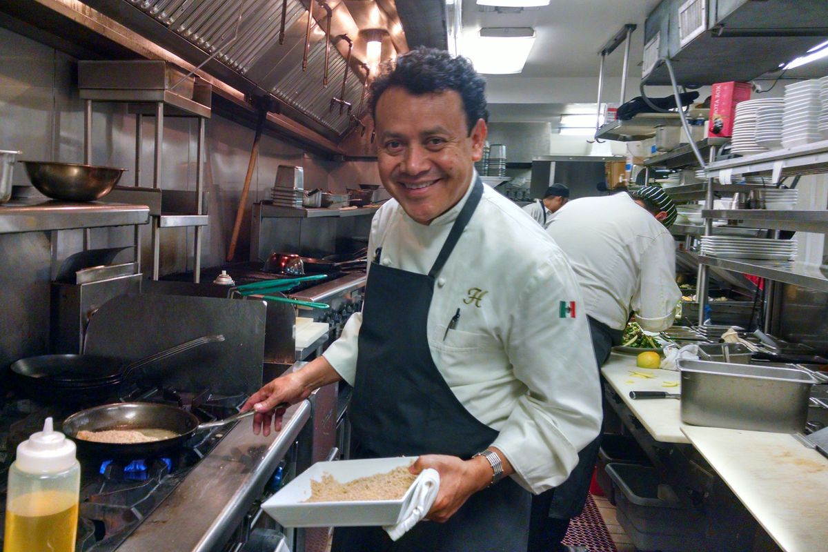 Chef Hugo Ortega in his kitchen 
