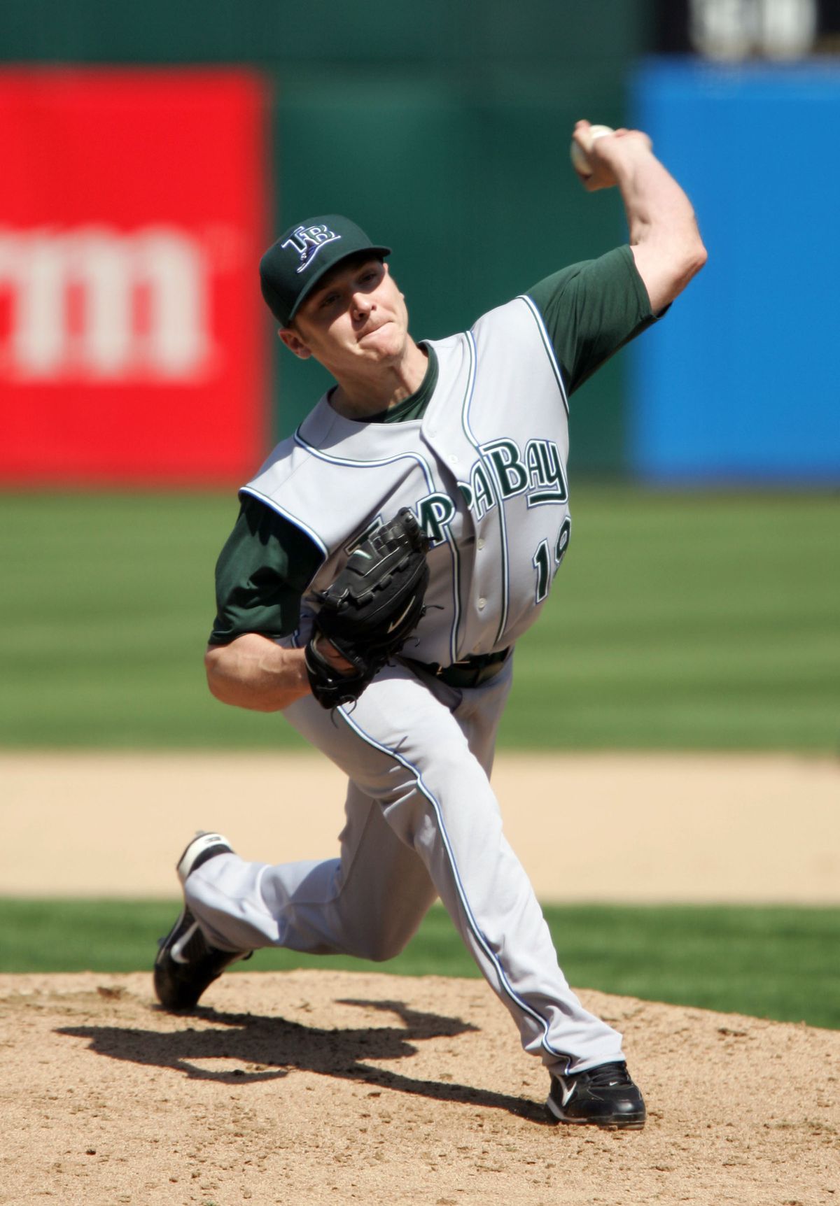 Kazmir delivers a pitch on April 29th, 2007