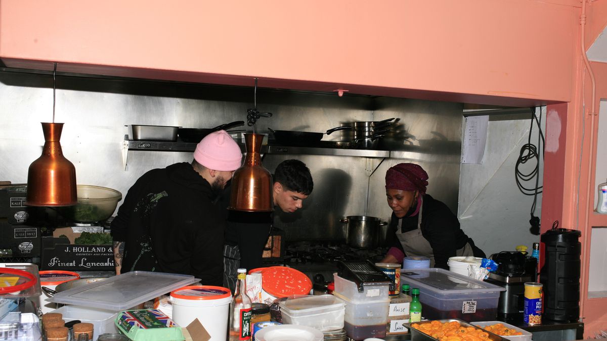 Adejoké Bakare, chef-owner Chishuru in Brixton, right. The restaurant is struggling through the coronavirus lockdown in London, as restaurants are closed until further notice