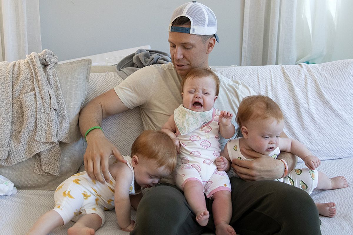 Finding hope after tragedy: Wife’s stroke left dad with newborn triplets a year ago