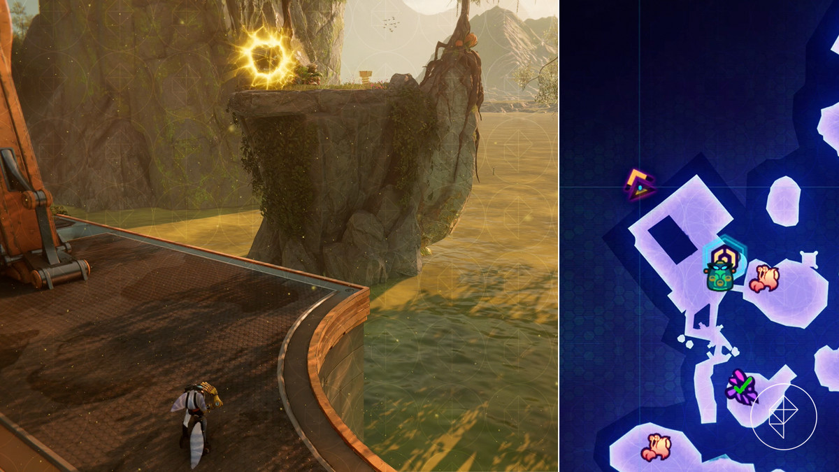 Ratchet &amp; Clank: Rift Apart collectibles guide: Sargasso Outpost L51