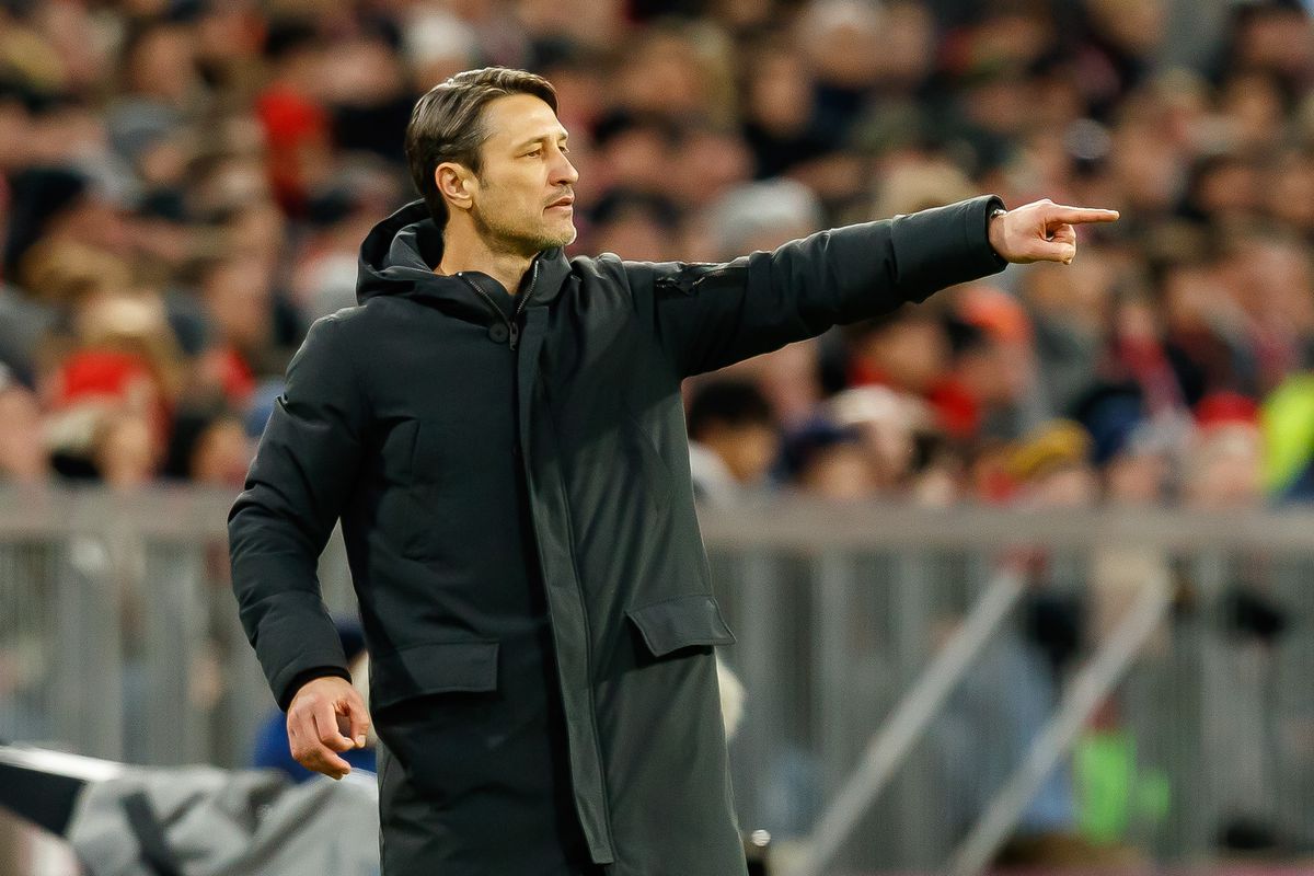 MUNICH, GERMANY - FEBRUARY 09: Head coach Niko Kovac of FC Bayern Muenchen gestures during the Bundesliga match between FC Bayern Muenchen and FC Schalke 04 at Allianz Arena on February 9, 2019 in Munich, Germany.