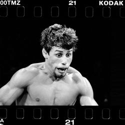 Urijah Faber from Sacramento, California pursues David Velasquez with ferocity during a Gladiator Challenge cage match at Colusa Casino on June 3, 2004 in Colusa, California. 