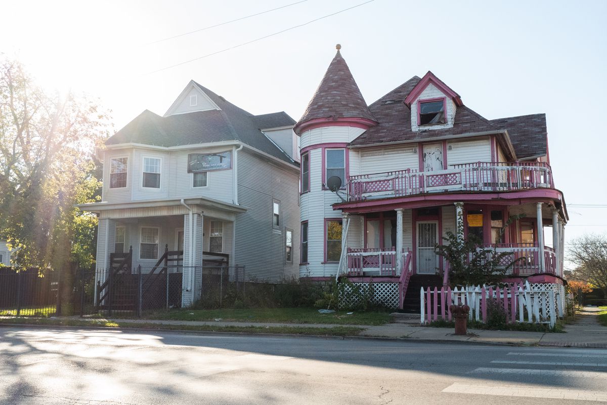 Yolanda Anderson and her family left Austin after the sale of their iconic pink and white Victorian home earlier this year.  Anderson said his family left their beloved home after being unable to secure funds to make the necessary major renovations to the Austin community property.  This is one of the reasons black residents have left some areas of Chicago.