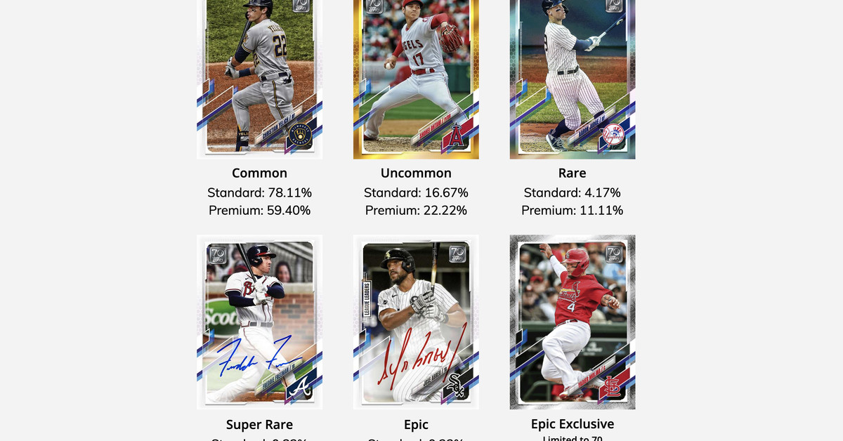 Topps Is Releasing Official Nft Baseball Cards On April 20th - The Verge