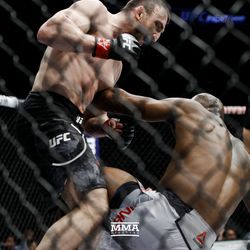 Muslim Salikhov drops Ricky Rainey at UFC on FOX 29.