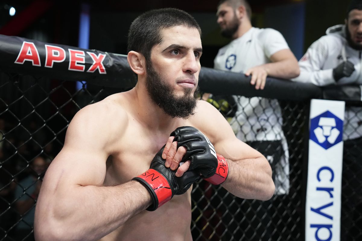 Islam Makhachev prepares to fight Bobby Green at UFC Vegas 49. 