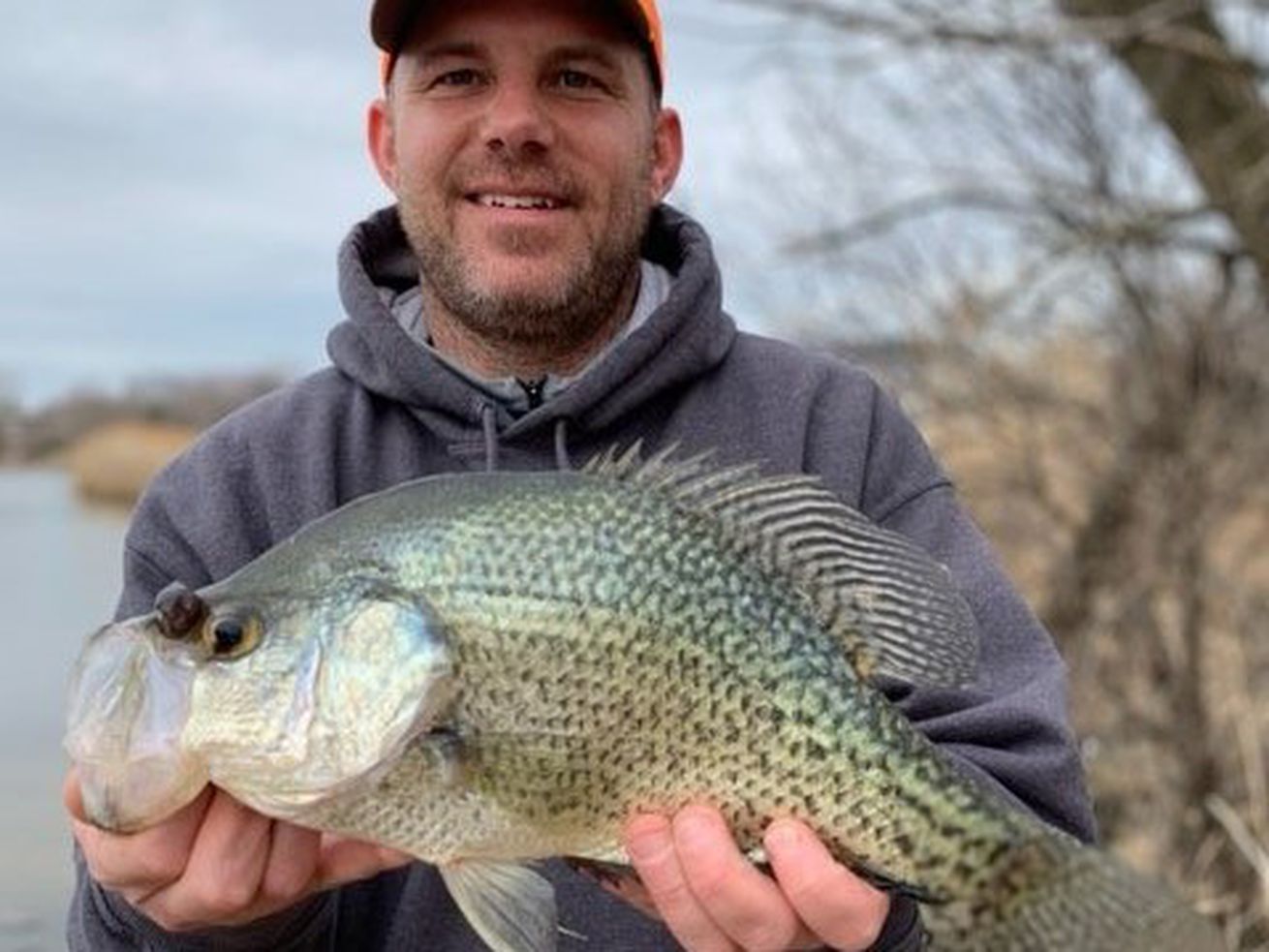 Timothy Doron with a big spring crappie from Lake County. Provided photo