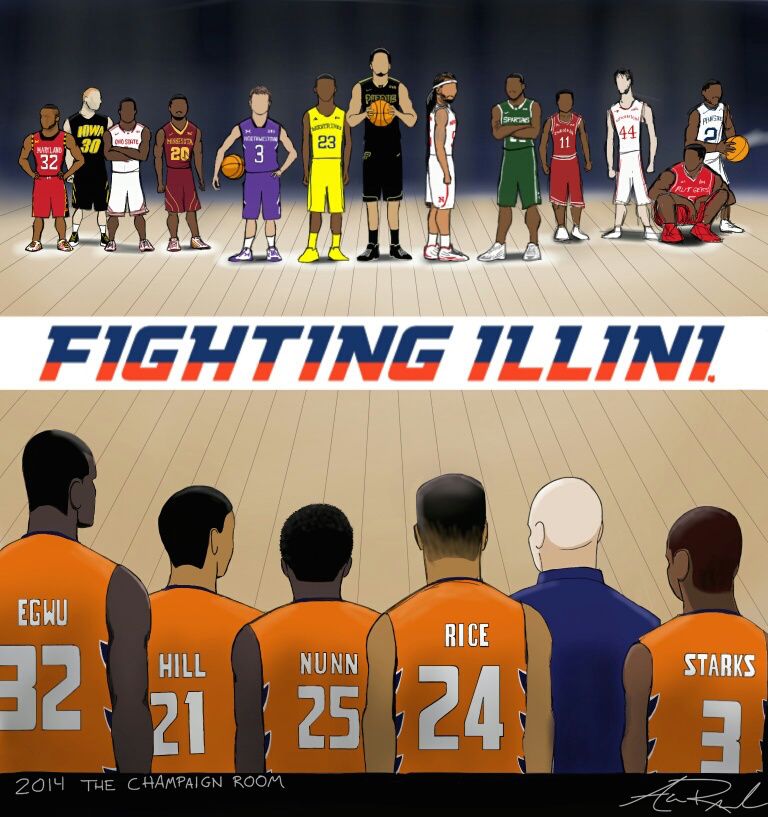 Illinois Hoops Poster