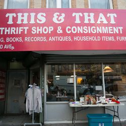 <b>↑</b><b><a href=" http://www.yelp.com/biz/this-and-that-thrift-shop-new-york">This & That Thrift Shop</a></b> (7104 Third Avenue) is like the neighborhood’s permanent, indoor flea market. Here, you’ll find an eclectic mix of furniture, clothing, access